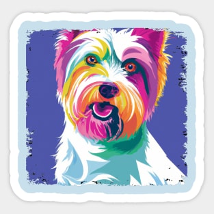 Biewer Terrier Pop Art - Dog Lover Gifts Sticker